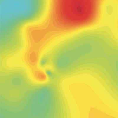 Air quality heatmap of Beijing in 2013