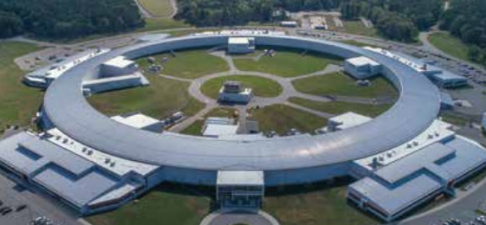 Photo of the Brookhaven National Laboratory's Synchrotron from above.