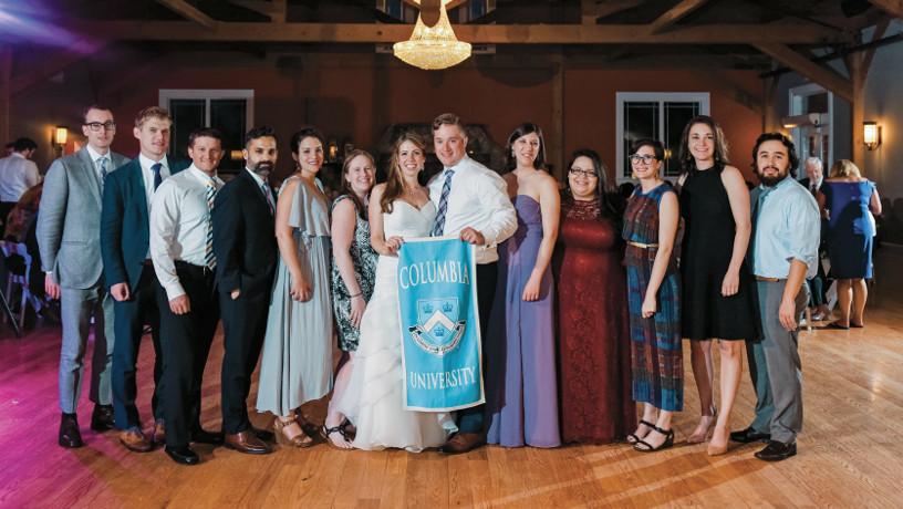 Group picture at Chris Corwin and Caitlin Kevins wedding.