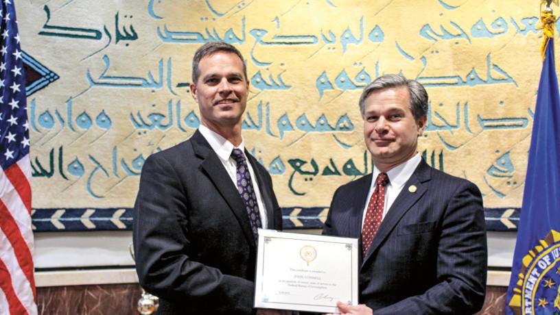 John Connell at the FBI branch in Jordan.