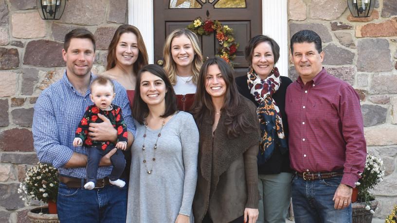 William Hart with his family.