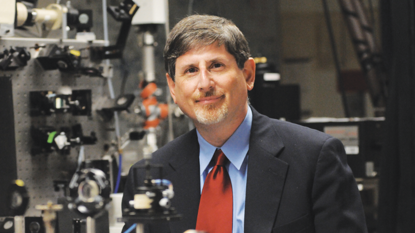 Portrait of Prof. Irving Herman in his lab.