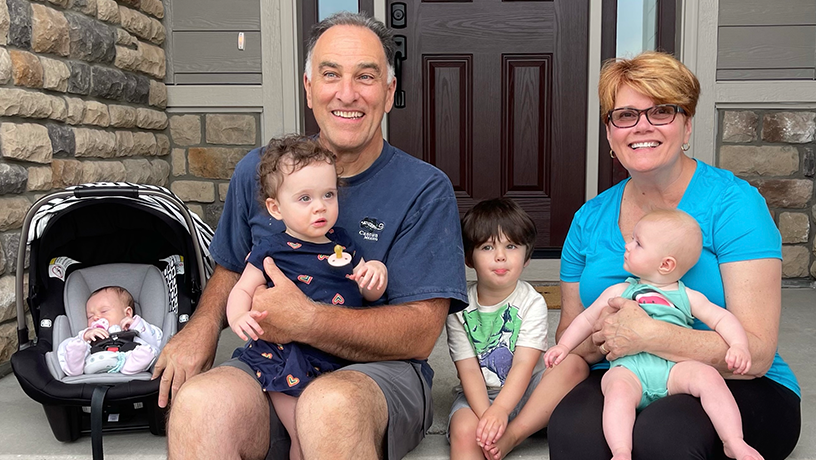 Albert McGovern with family