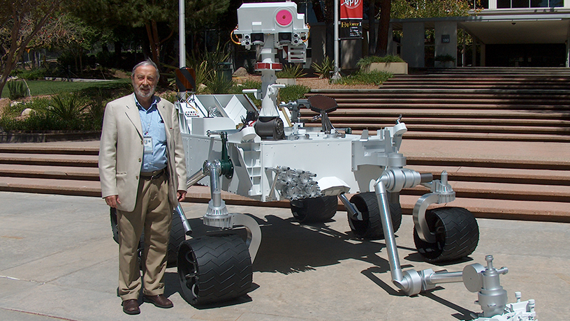Constantine Andricos with rover